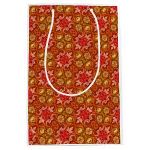 Vintage Paisley Latte Art  Medium Gift Bag