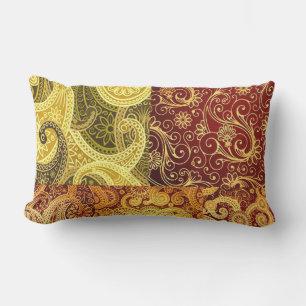 Vintage Paisley Lumbar Pillow