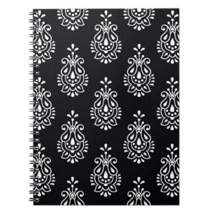 Vintage paisley, seamless elegant pattern. notebook