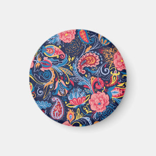 Vintage Paisley Seamless Pattern Design Magnet