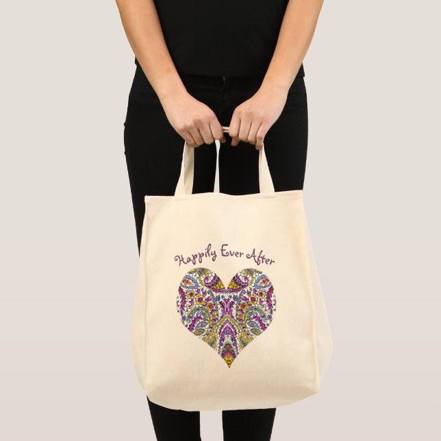 Vintage Paisley Tote Bag (Front (Product))