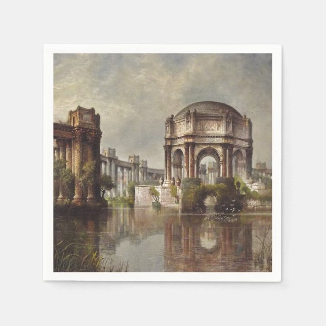 Vintage Palace of Fine Arts Napkin (Front)