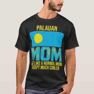 Vintage Palauan Mom Palau Flag For Mother's Day  T-Shirt