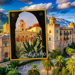 Vintage Palermo Italy Travel Postcard<br><div class="desc">Step into the past with this vintage-inspired Palermo, Italy travel postcard. Created with love by Mylini Design, each postcard captures the unique charm and historic allure of Palermo. It's more than just a card, it's a small piece of Italian history that you can hold in your hand. The design showcases...</div>