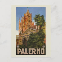 vintage Palermo Sicily Italian travel ad