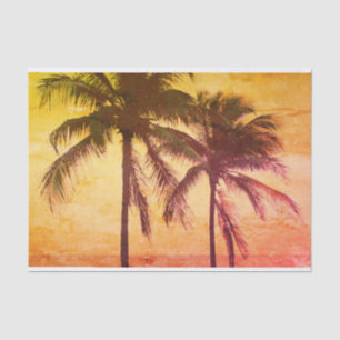 Vintage palm beach photo custom decoupage crafts tissue paper