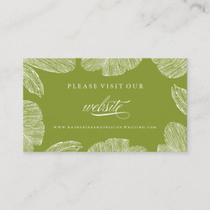 Vintage Palm Destination Wedding Website Insert