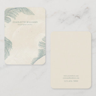 Vintage Palm Leaves Jewellery Display Card