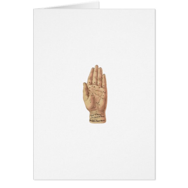 Vintage Palm Reading Diagram (Front)