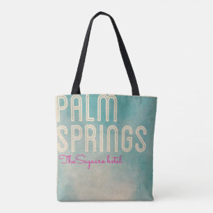 Vintage Palm Spring Hotel Tote Bag