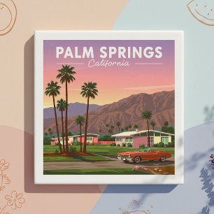 Vintage Palm Springs California Tile