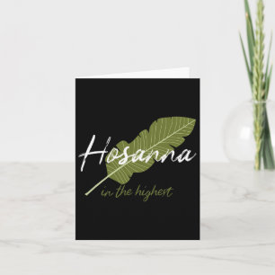 Vintage Palm Sunday Hosanna In The Highest Christi Card