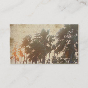 Vintage Palm Tree Business Cards