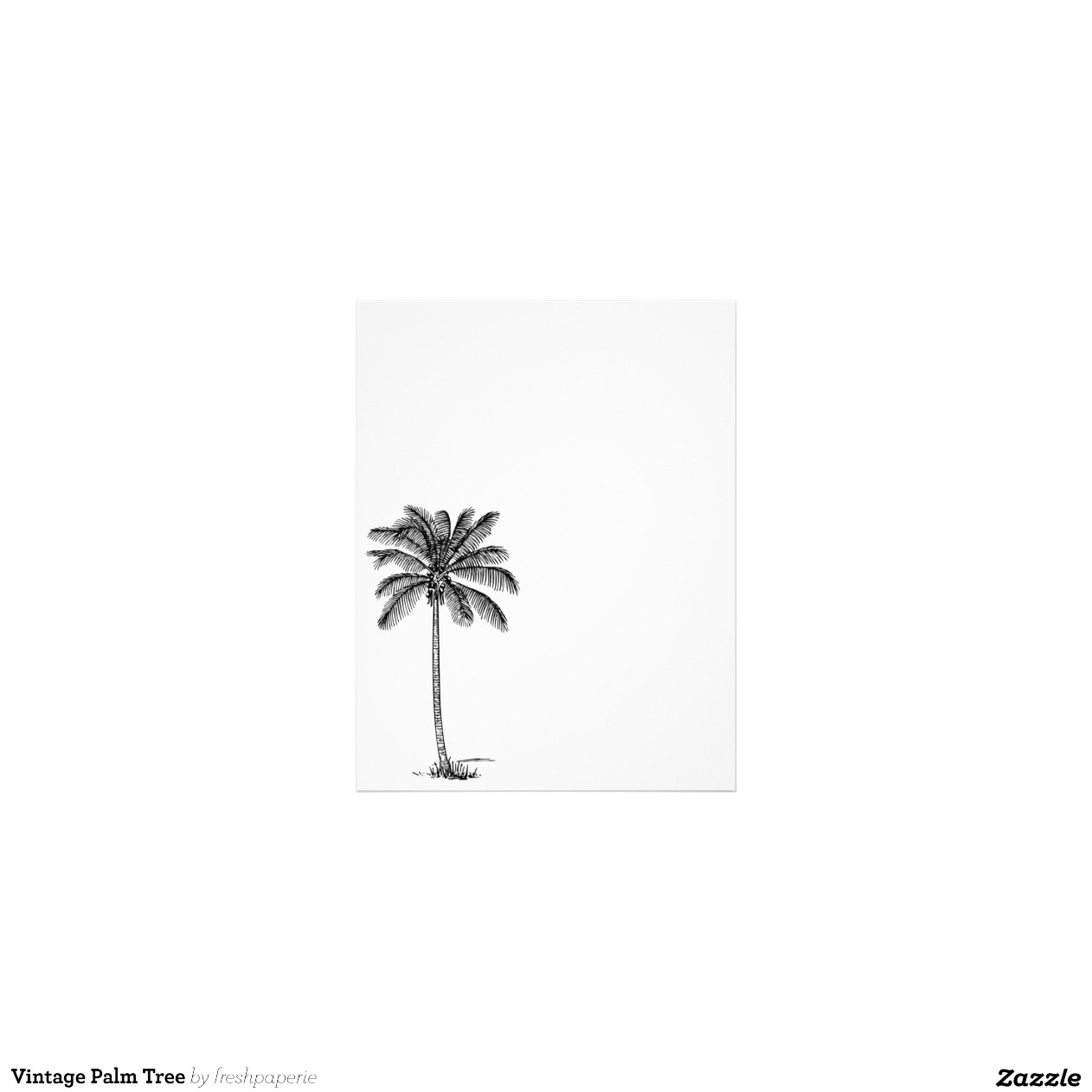 Vintage Palm Tree Letterhead Template | Zazzle