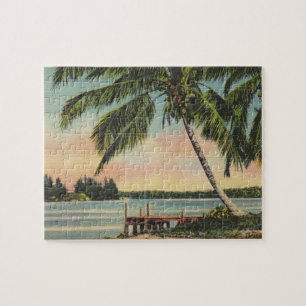 Vintage Palm Tree Retro Jigsaw Puzzle
