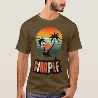 Vintage Palm Tree Sunset Graphic Shirt