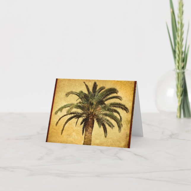 Vintage Palm Tree - Tropical Customized Template (Front)