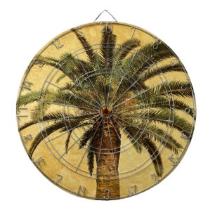 Vintage Palm Tree - Tropical Customized Template Dartboard