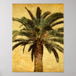 Vintage Palm Tree - Tropical Customized Template Poster