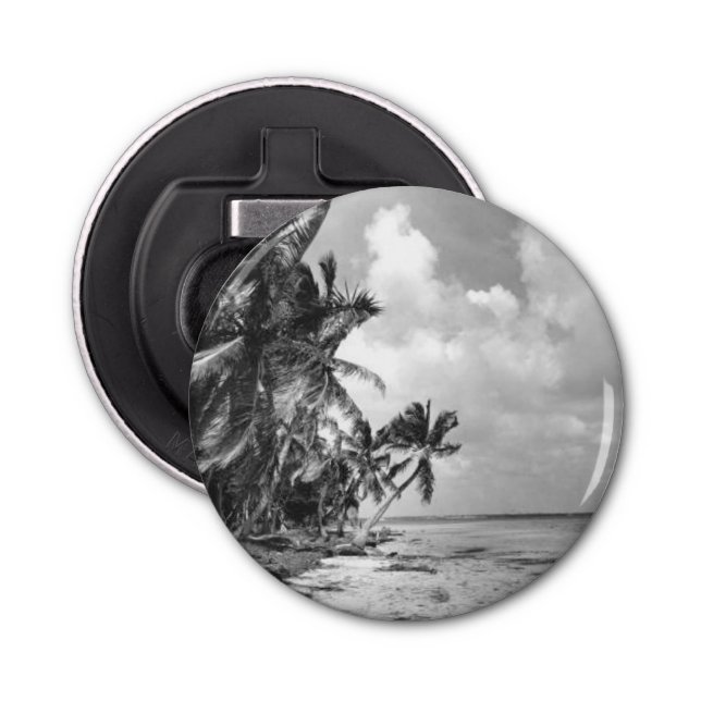 Vintage Palm Trees Cool Bottle Opener (Front)