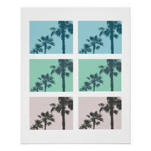 Vintage Palm Trees Poster