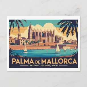 Vintage Palma de Mallorca   Postcard