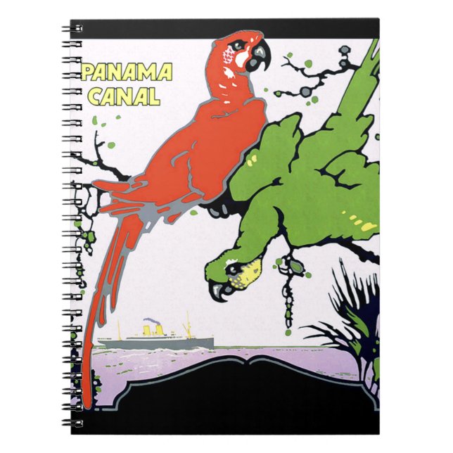 Vintage Panama Canal Travel Notebook (Front)