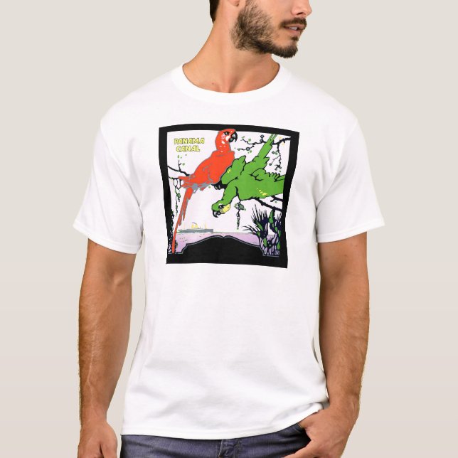 Vintage Panama Canal Travel T-Shirt (Front)