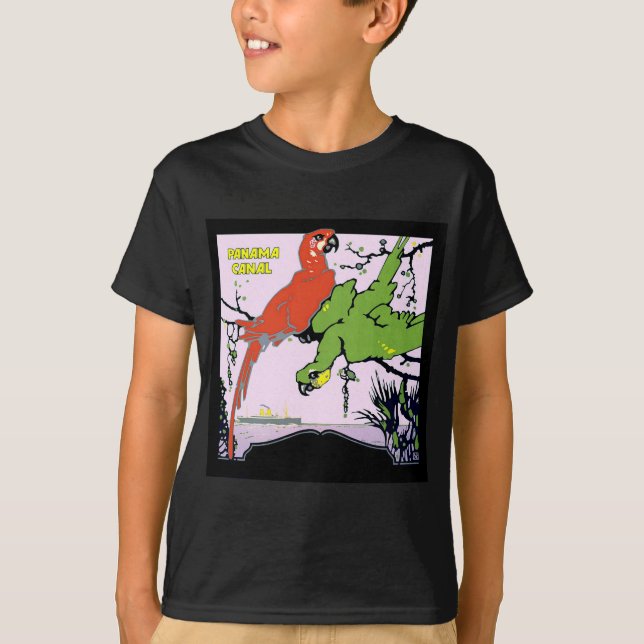 Vintage Panama Canal Travel T-Shirt (Front)