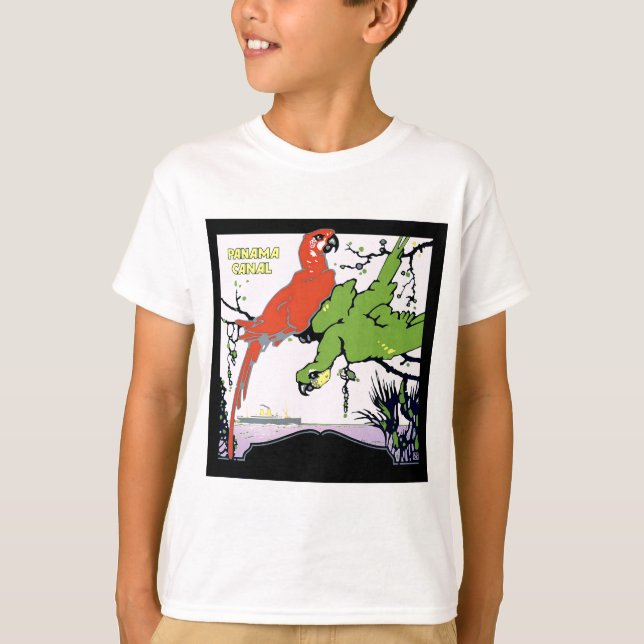 Vintage Panama Canal Travel T-Shirt (Front)