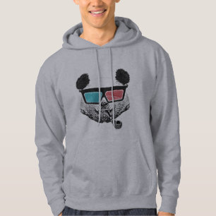 Vintage panda 3-D glasses Hoodie