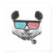 Vintage panda 3-D glasses