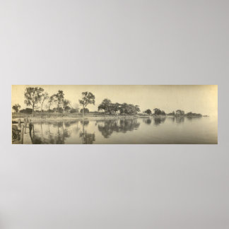 Vintage Panoramic of Kelleys Island, OH - Coast Poster