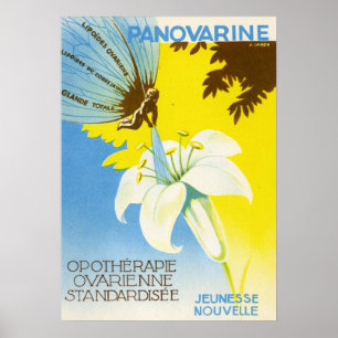 Vintage Panovarine French Medical Pharmacy Poster