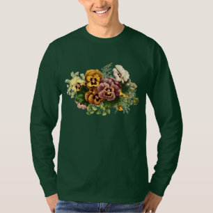 Vintage Pansies Bouquet T-Shirt