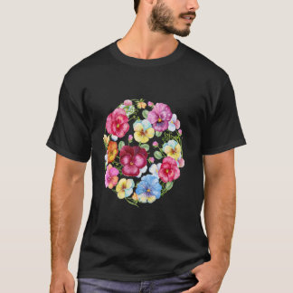 Vintage Pansies Flowers Gardening Pansy Lover T-Shirt