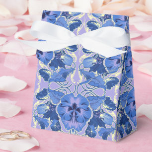 Vintage Pansies Gift Wrap Favor Box