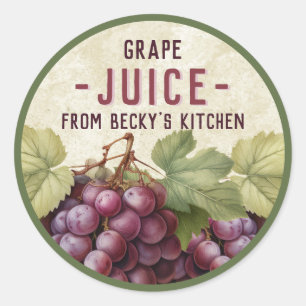 Vintage Panterie de jus de raisin rouge Étiquettes