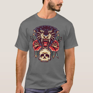 Vintage Panther Wildlife Safari Zoo Animal Zookeep T-Shirt