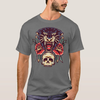Vintage Panther Wildlife Safari Zoo Animal Zookeep T-Shirt