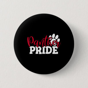 Vintage Panthers School Sports Name Spirit Back To 2 Inch Round Button