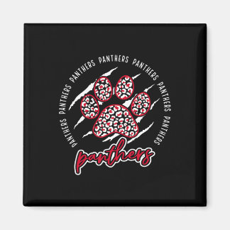Vintage Panthers School Sports Name Spirit Back To Magnet