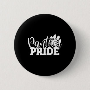 Vintage Panthers School Sports Name Spirit Go Back 2 Inch Round Button