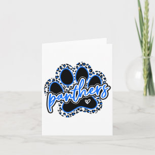 Vintage Panthers School Sports Name Spirit Go Back Card