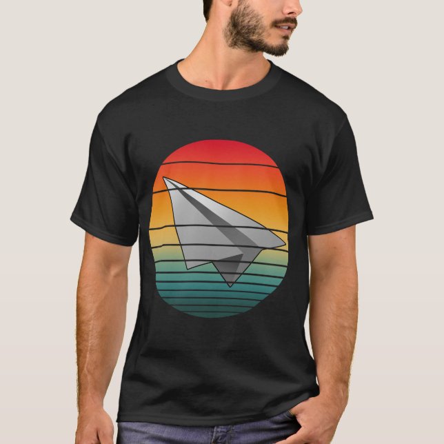 Vintage Paper Airplane T-Shirt (Front)