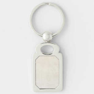 Vintage Paper Antique Ivory Parchment Background Keychain