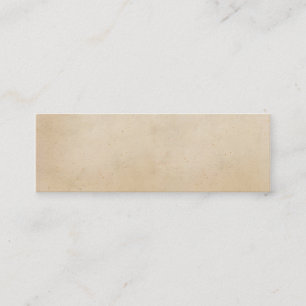 Vintage Paper Antique Parchment Template Blank Mini Business Card