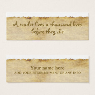 Vintage Paper Effect Bookmark