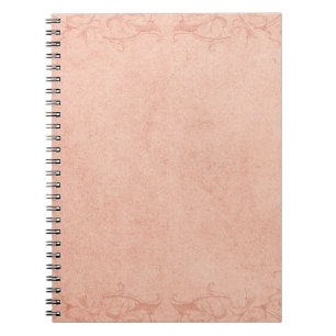 Vintage paper frame ornament notebook