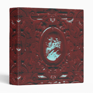 Vintage Paper Mache Grunge Cameo Avery Binder